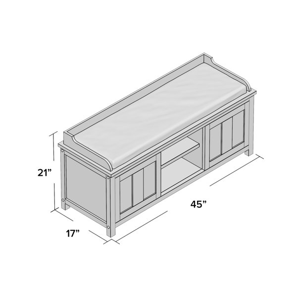 Beachcrest Home Gainsborough Upholstered Storage Bench
